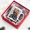3D Effect Biker Couple Christmas - Personalized Mug - Gift For Bikers, Gift For Him, For Her