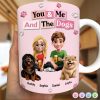 3D Effect Couple You & Me And The Dogs Cats - Personalized White Edge-to-Edge Mug 3D Effect Couple You & Me And The Dogs Cats - Personalized White Edge-to-Edge Mug