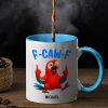 3D Effect Funny Chicken F-CAW-F My Work Vocabulary - Personalized Accent Mug 3D Effect Funny Chicken F-CAW-F My Work Vocabulary - Personalized Accent Mug