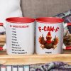 3D Effect Funny Chicken F-CAW-F My Work Vocabulary - Personalized Accent Mug 3D Effect Funny Chicken F-CAW-F My Work Vocabulary - Personalized Accent Mug
