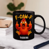 3D Effect Funny Chicken F-CAW-F My Work Vocabulary - Personalized Mug 3D Effect Funny Chicken F-CAW-F My Work Vocabulary - Personalized Mug