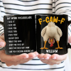 3D Effect Funny Chicken F-CAW-F My Work Vocabulary - Personalized Mug 3D Effect Funny Chicken F-CAW-F My Work Vocabulary - Personalized Mug