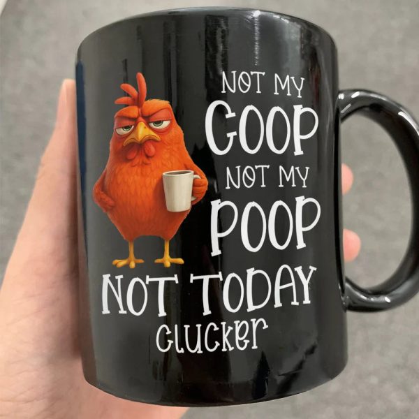 3D Effect Funny Chicken Not Today Clucker - Personalized Mug 3D Effect Funny Chicken Not Today Clucker - Personalized Mug
