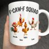 3D Effect Funny Chickens F-CAW-F Squad - Personalized Mug 3D Effect Funny Chickens F-CAW-F Squad - Personalized Mug