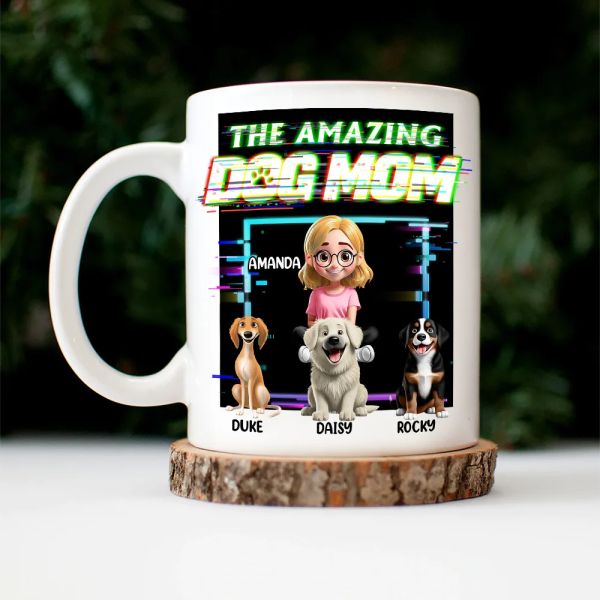3D Effect Glitch Signal The Amazing Dog Dad - Personalized Mug 3D Effect Glitch Signal The Amazing Dog Dad - Personalized Mug