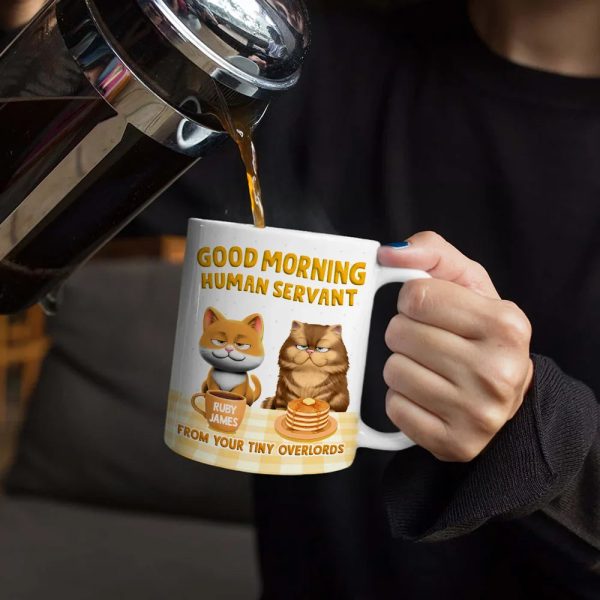 3D Effect Your Tiny Furry Overlords - Personalized White Edge-to-Edge Mug 3D Effect Your Tiny Furry Overlords - Personalized White Edge-to-Edge Mug