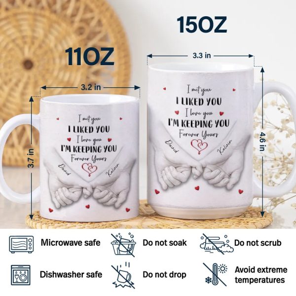 3D Inflated Effect Printed Couple Loved You Then Love You Still - Personalized White Edge-to-Edge Mug 3D Inflated Effect Printed Couple Loved You Then Love You Still - Personalized White Edge-to-Edge Mug