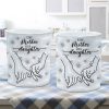 3D Inflated Like Mother Like Daughter Holding Hands Personalized Mug