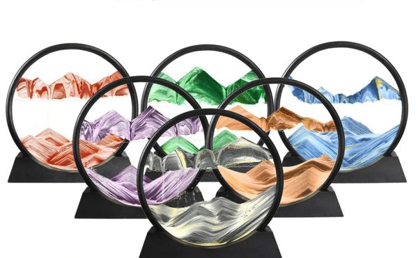 3D Moving Sand Art Glass Decor 3D Moving Sand Art Glass Decor