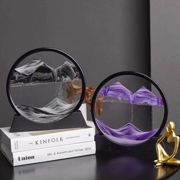 3D Moving Sand Art Glass Decor 3D Moving Sand Art Glass Decor