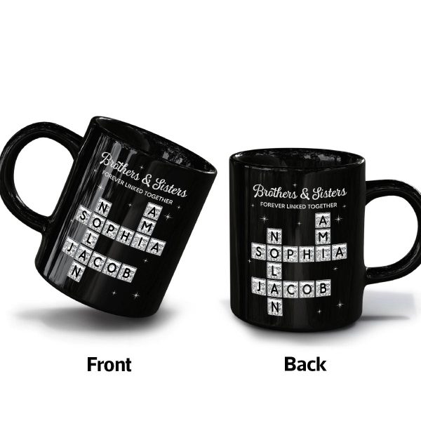 3D Shining Effect Brothers Sisters Crossword Puzzle Art - Personalized Mug - Christmas Gift For Siblings, Brothers, Sisters 3D Shining Effect Brothers Sisters Crossword Puzzle Art - Personalized Mug - Christmas Gift For Siblings, Brothers, Sisters