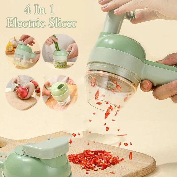 4 In 1 Slicer Garlic Masher Mini Chopper Blender