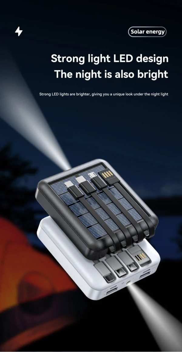 4 In 1 Solar Charging Power Bank