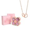 4-Leaf Clover Eternal Rose Jewelry Box with Necklace Gift 4-Leaf Clover Eternal Rose Jewelry Box with Necklace Gift