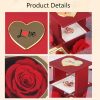 4-Leaf Clover Eternal Rose Jewelry Box with Necklace Gift 4-Leaf Clover Eternal Rose Jewelry Box with Necklace Gift