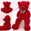 47-Inch Giant Red Teddy Bear Plush Toy Soft and Fluffy Stuffed Animal for Gifts 47-Inch Giant Red Teddy Bear Plush Toy Soft and Fluffy Stuffed Animal for Gifts