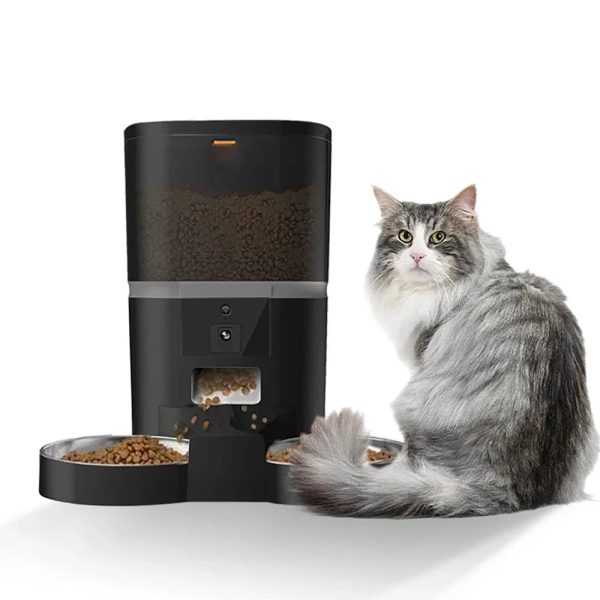 4L Smart Pet Feeder with Camera Automatic Timing Dispenser 4L Smart Pet Feeder with Camera Automatic Timing Dispenser