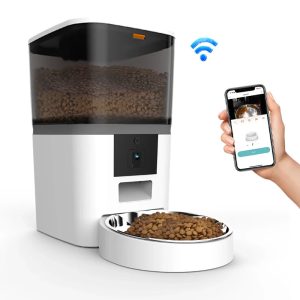 4L Smart Pet Feeder with Camera Automatic Timing Dispenser