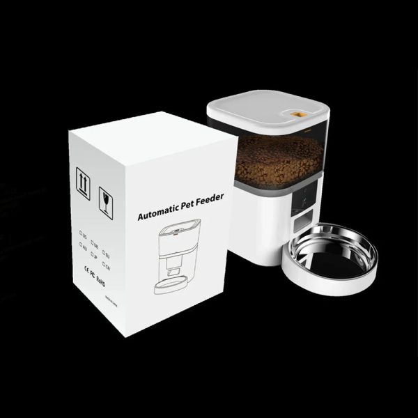 4L Smart Pet Feeder with Camera Automatic Timing Dispenser 4L Smart Pet Feeder with Camera Automatic Timing Dispenser