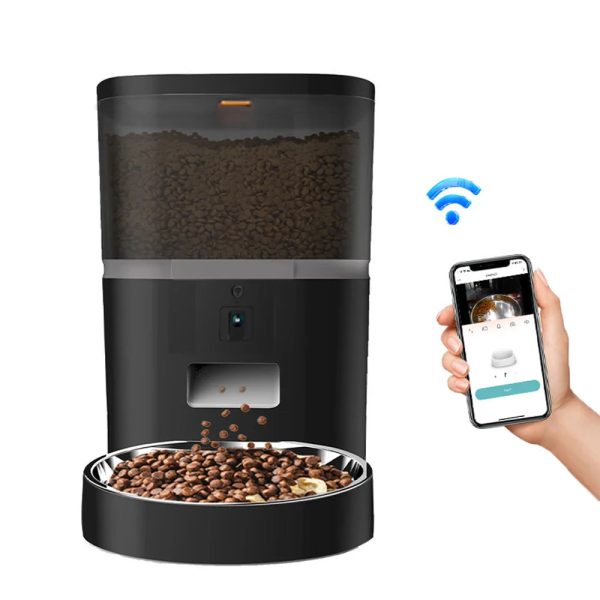 4L Smart Pet Feeder with Camera Automatic Timing Dispenser 4L Smart Pet Feeder with Camera Automatic Timing Dispenser