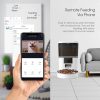 4L Smart Pet Feeder with Camera Automatic Timing Dispenser 4L Smart Pet Feeder with Camera Automatic Timing Dispenser