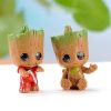 4pcs/set Guardians of The Galaxy Avengers Tiny groot Cute Baby Tree Man Model Figure
