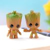 4pcs/set Guardians of The Galaxy Avengers Tiny groot Cute Baby Tree Man Model Figure