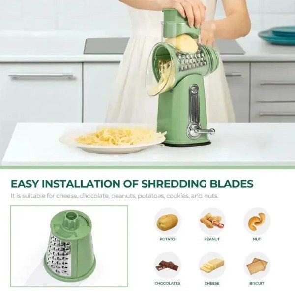 5 In 1 Rotary Gourmet Cheese Grater 5 In 1 Rotary Gourmet Cheese Grater