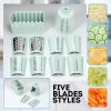 5 In 1 Rotary Gourmet Cheese Grater 5 In 1 Rotary Gourmet Cheese Grater