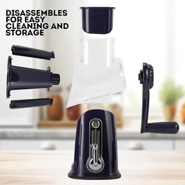 5 In 1 Rotary Gourmet Cheese Grater 5 In 1 Rotary Gourmet Cheese Grater