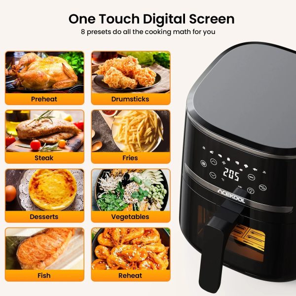 5-Quart Digital Air Fryer Toaster Oven 5-Quart Digital Air Fryer Toaster Oven