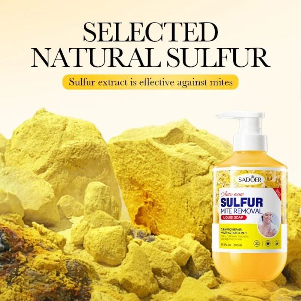 500Ml Deep Cleansing Sulfur Body Wash Mite Removal & Skin Treatment 500Ml Deep Cleansing Sulfur Body Wash Mite Removal & Skin Treatment