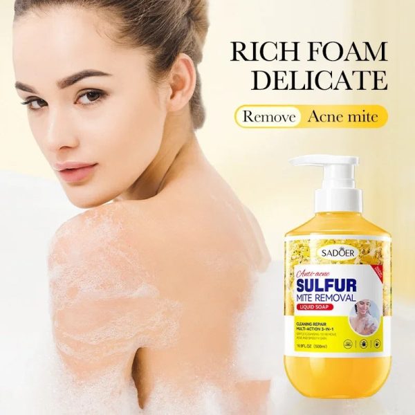 500Ml Deep Cleansing Sulfur Body Wash Mite Removal & Skin Treatment 500Ml Deep Cleansing Sulfur Body Wash Mite Removal & Skin Treatment