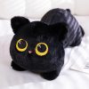 50cm Black Cat Plush Pillow Soft Cuddly Stuffed Toy