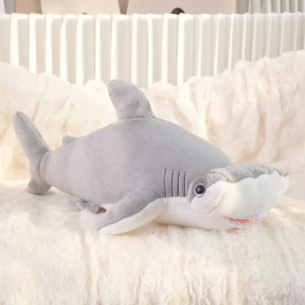 55cm Blue Shark Plush Toy - Soft Cartoon Marine Animal Hug Pillow 55cm Blue Shark Plush Toy - Soft Cartoon Marine Animal Hug Pillow