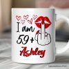 60 Birthday Personalized Mug For Women, 59 Plus Sarcastic Gift With Custom Name 60 Birthday Personalized Mug For Women, 59 Plus Sarcastic Gift With Custom Name
