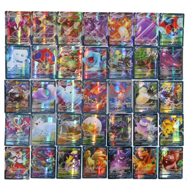 60/100Pcs Pokemon Cards 60/100Pcs Pokemon Cards