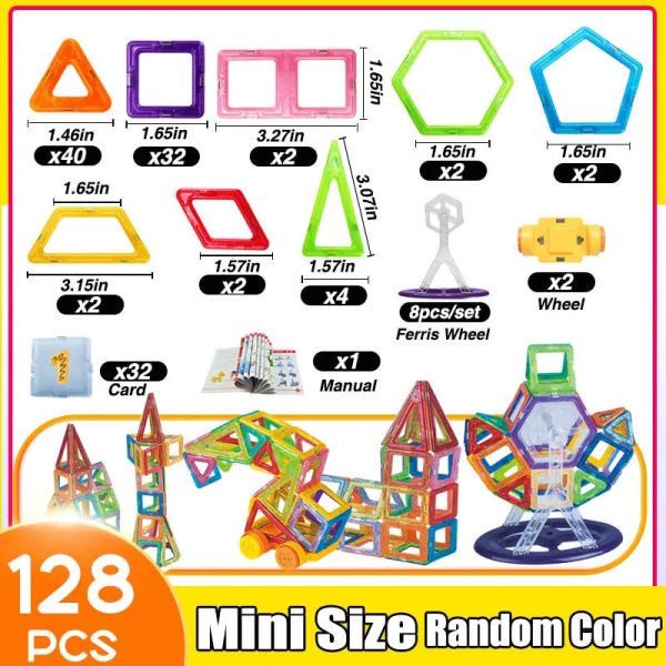 64-184Pcs Kids Magnetic Building Blocks 64-184Pcs Kids Magnetic Building Blocks