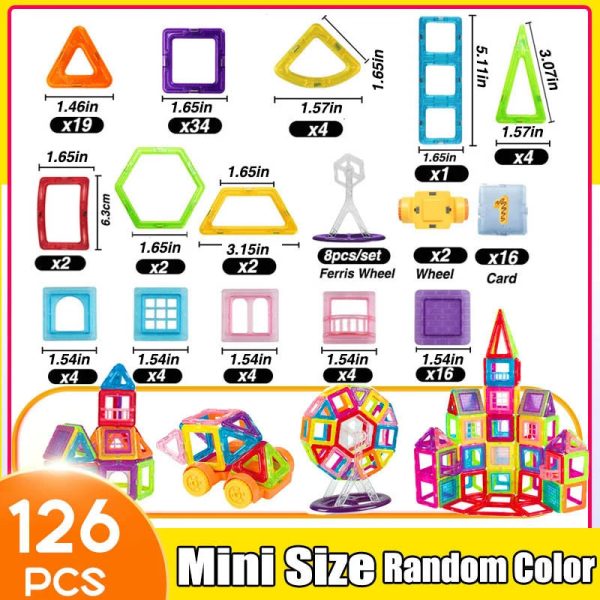 64-184Pcs Kids Magnetic Building Blocks 64-184Pcs Kids Magnetic Building Blocks