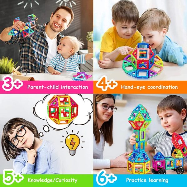64-184Pcs Kids Magnetic Building Blocks 64-184Pcs Kids Magnetic Building Blocks