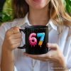 67 Ice Cream Drip Personalized Mug, Six Seven Colorful Sprinkles Meme Gift with Custom Name