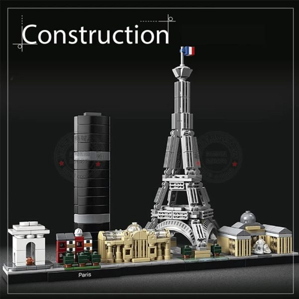 694PCS Arc De Triomphe Eiffel Tower Architecture Pairs Building Blocks 694PCS Arc De Triomphe Eiffel Tower Architecture Pairs Building Blocks