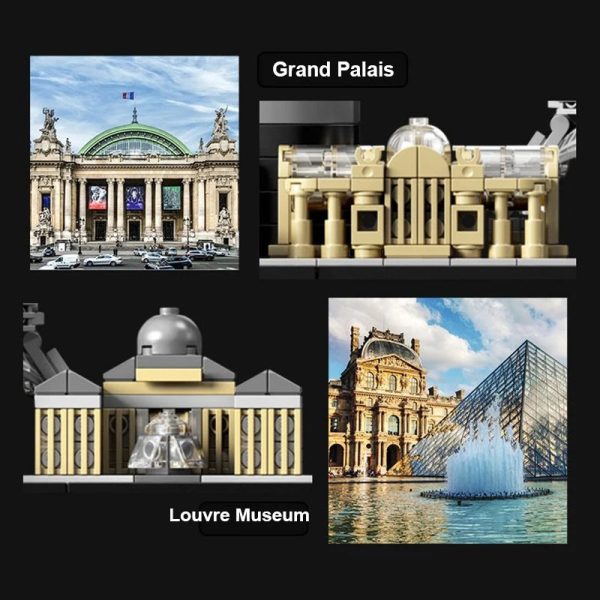 694PCS Arc De Triomphe Eiffel Tower Architecture Pairs Building Blocks 694PCS Arc De Triomphe Eiffel Tower Architecture Pairs Building Blocks