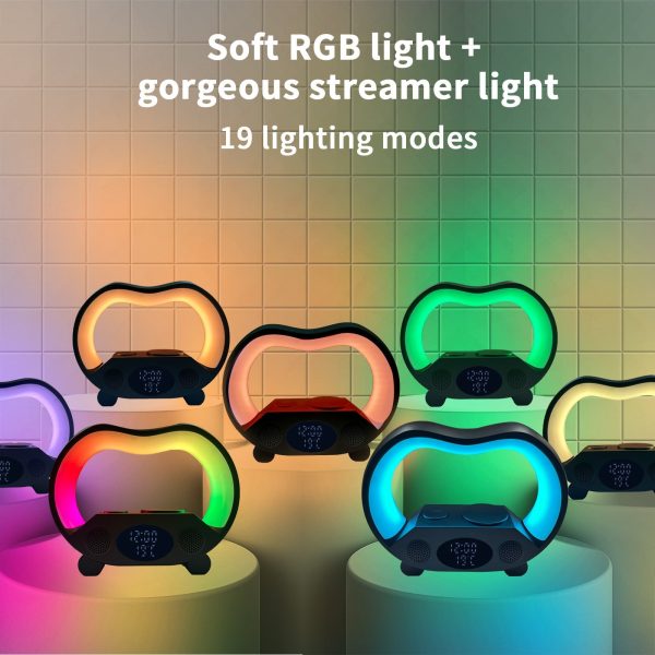 6In1 Multi-Function Wireless Charger Night Light Bluetooth Speaker 6In1 Multi-Function Wireless Charger Night Light Bluetooth Speaker