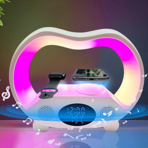 6In1 Multi-Function Wireless Charger Night Light Bluetooth Speaker 6In1 Multi-Function Wireless Charger Night Light Bluetooth Speaker