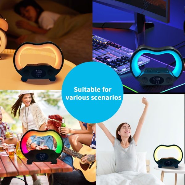 6In1 Multi-Function Wireless Charger Night Light Bluetooth Speaker 6In1 Multi-Function Wireless Charger Night Light Bluetooth Speaker