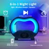 6In1 Multi-Function Wireless Charger Night Light Bluetooth Speaker 6In1 Multi-Function Wireless Charger Night Light Bluetooth Speaker