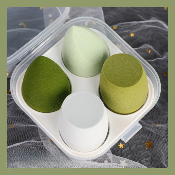 6Pcs Makeup Sponges Set - Blending Puffs For Foundation & Powder 6Pcs Makeup Sponges Set - Blending Puffs For Foundation & Powder