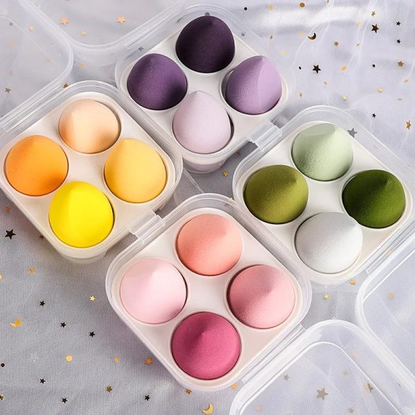 6Pcs Makeup Sponges Set - Blending Puffs For Foundation & Powder 6Pcs Makeup Sponges Set - Blending Puffs For Foundation & Powder