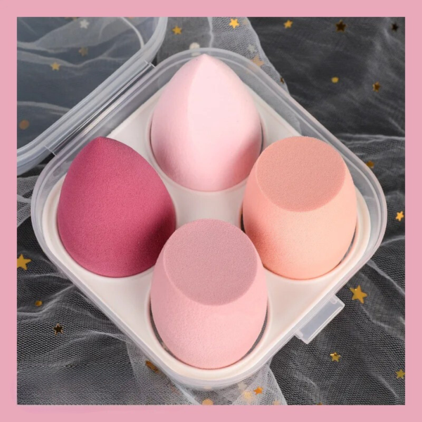 6Pcs Makeup Sponges Set - Blending Puffs For Foundation & Powder 6Pcs Makeup Sponges Set - Blending Puffs For Foundation & Powder